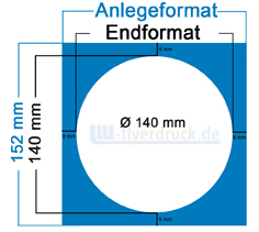Runder Aufkleber drucken - Dateivorgabe