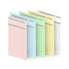 Durchschreibesätze DIN A4, 2-fach, 4/0-farbig Für das Durchschrift-Blatt können Sie zwischen 5 Farben wählen (rosa | blau | grün | gelb | weiß).