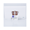 Schokoladen Adventskalender 347 x 248 mm Rückansicht der Schokoladen Adventskalender mit gefaltetem Standfuß.