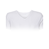 T-Shirt Basic V-Neck, Herren, weiß Neben den bunten Varianten gibt es die Fruit of the Loom V-Neck T-Shirts auch im schlichten Weiß.