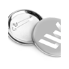 Magnetbuttons Buttons mit Anstecknadel.