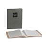 Hardcover Speisekarten Im Inneren befinden sich Klarsichthüllen zur einfachen Reinigung.