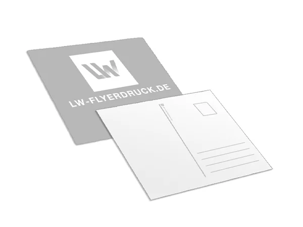 Postkarten, quadratisch gedruckt