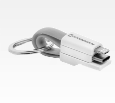 Elektronische Werbeartikel 3-in-1-Ladekabel als Schlüsselanhänger