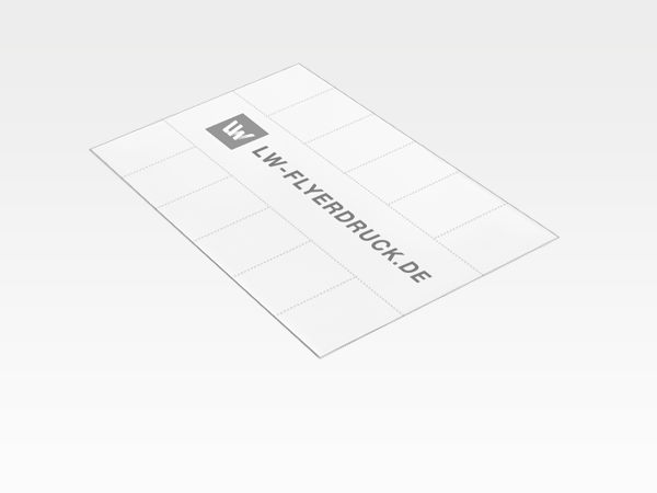 Coupon-Bögen perforiert mit 12 Coupons