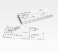 Eintrittskarten DIN lang, 4/4-farbig