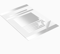 Flyer mit Veredelung