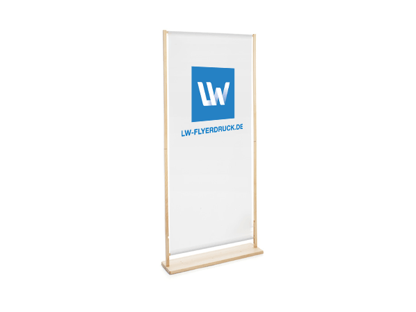 Standbanner aus Holz