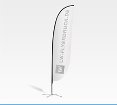 Beachflag Convex, Small (55 x 250 cm)