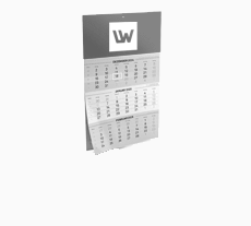 3- und 4-Monatskalender 3-Monatskalender (Einblatt-Variante)