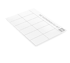 Visitenkarten-Bögen DIN A4 mit Perforation
