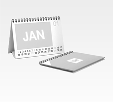 Tischkalender Tischkalender als Aufsteller drucken