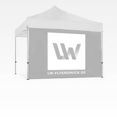 Seitenwände für Pavillon, bedruckt