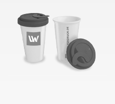 Kaffeebecher aus Porzellan