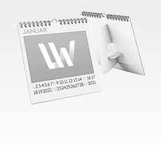Tischkalender Tischkalender mit Rückenstütze