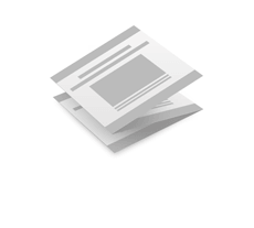 Falzflyer Quadrat 105, 6 Seiten Zickzackfalz
