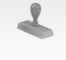 Holzstempel, rechteckig