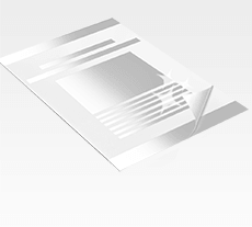 Flyer mit Veredelung