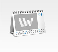 Tischkalender als Aufsteller drucken