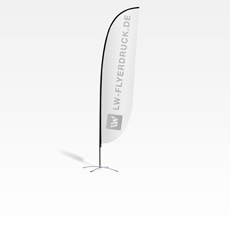 Beachflag Convex, Small (55 x 250 cm)
