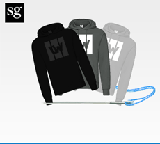 Hoodie / Kapuzenpullover besticken lassen, Damen