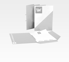 Mappen Schnellhefter mit Laschen drucken