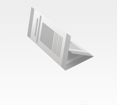 Falzflyer DIN lang, 6 Seiten Wickelfalz