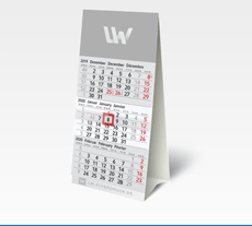 Tischkalender 3-Monats-Tischkalender drucken