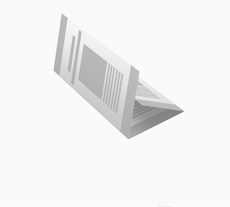 Falzflyer DIN A3 lang, 6 Seiten Wickelfalz