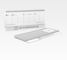 Tischkalender Tischkalender mit verlängerter Rückpappe, Hardcover