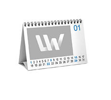 Tischkalender als Aufsteller drucken