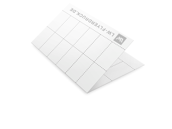 Visitenkarten-Bögen DIN A4, 4 Seiten mit Perforation