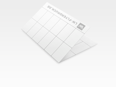 Visitenkarten-Bögen DIN A4, 4 Seiten mit Perforation