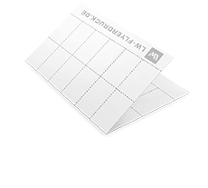 Visitenkarten-Bögen DIN A4, 4 Seiten mit Perforation