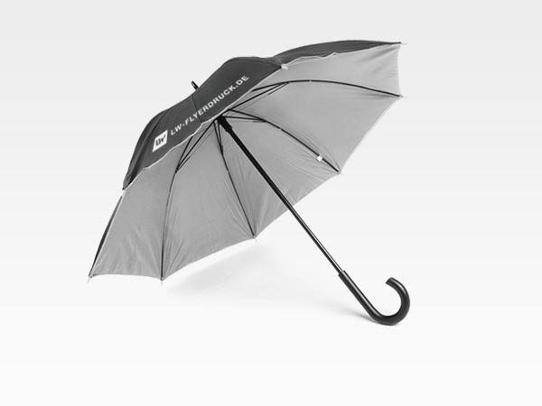 Regenschirm mit farbigem Innenteil