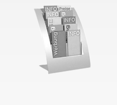 Metall-Prospektständer, Tischmodell