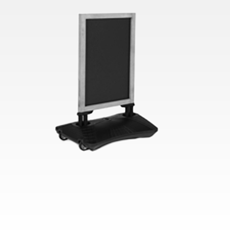 Kundenstopper Outdoor Holz
