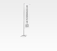 Square-Flag mit Ausleger