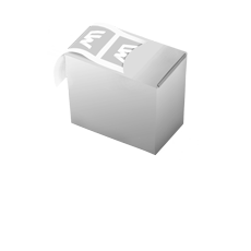 Etiketten mit Spenderbox