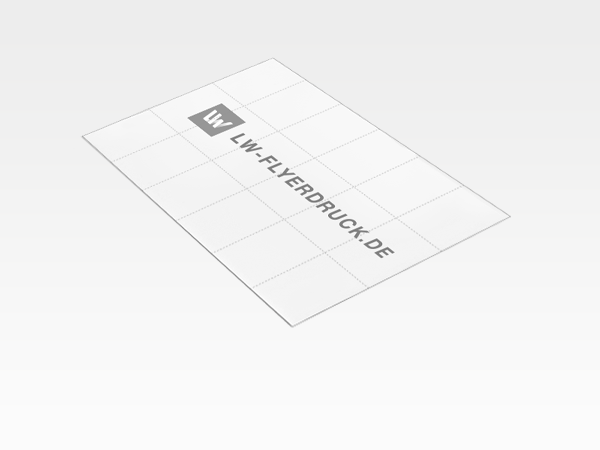 Coupon-Bögen perforiert mit 18 Coupons