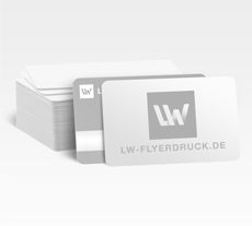 Plastikkarte mit abgerundeten Ecken