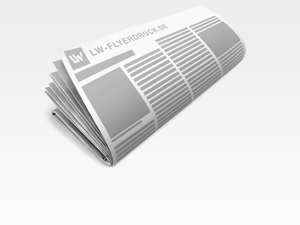 Zeitung DIN A3, 4-seitig, 4/4-farbig