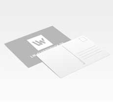 Gutscheine Postkarten, Standard-Formate